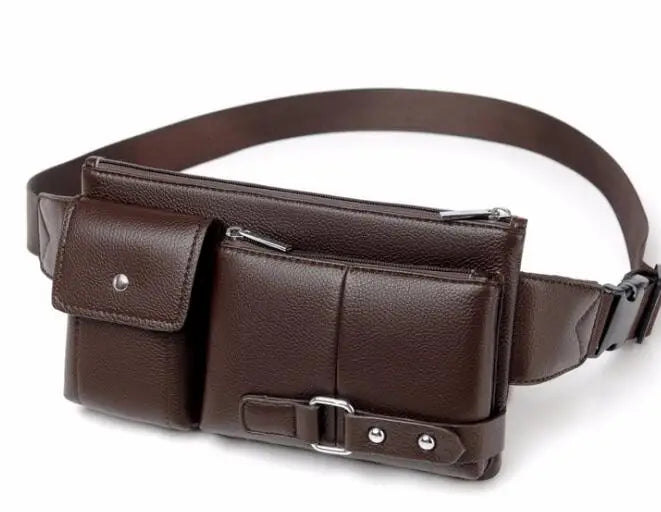 Men's Pockets Waist Pack Shoulder Chest Bag