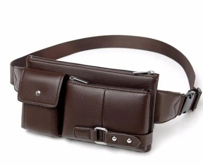 Men's Pockets Waist Pack Shoulder Chest Bag