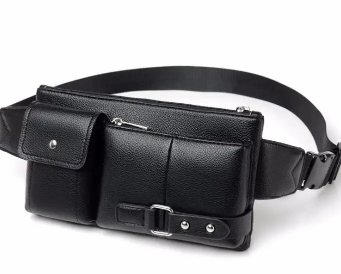 Men's Pockets Waist Pack Shoulder Chest Bag