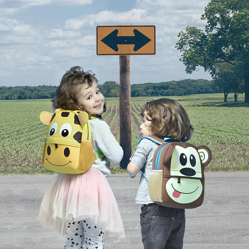 3D Pink Sheep School Backpacks Kids Neoprene School Bags