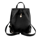 Girls School Backpack Top-handle PU Leather Mochila Escolar Travel Bag