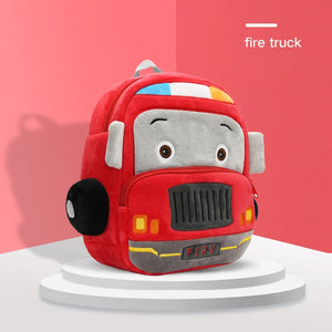 3D Car Kids School Bag Plush A4 Size Capacity 2-6 Years Toddler Backpack