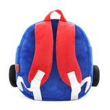 3D Car Kids School Bag Plush A4 Size Capacity 2-6 Years Toddler Backpack