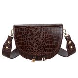 Retro PU Shoulder Satchel Casual Girls Messenger Bag