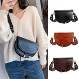 Retro PU Shoulder Satchel Casual Girls Messenger Bag