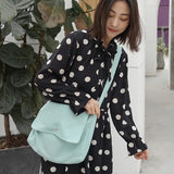 Canvas Shoulder Bag Women Beach Handbag Casual Crossbody Messenger Sac