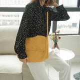 Canvas Shoulder Bag Women Beach Handbag Casual Crossbody Messenger Sac
