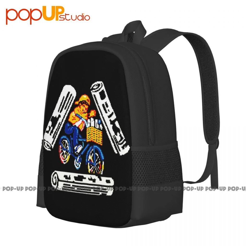 Palaca Bike Pattern Backpack Large Capacity Sports Bag