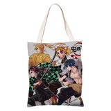 Demon Slayer Ghost Blade Canvas Student Bag