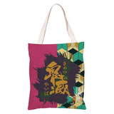 Demon Slayer Ghost Blade Canvas Student Bag