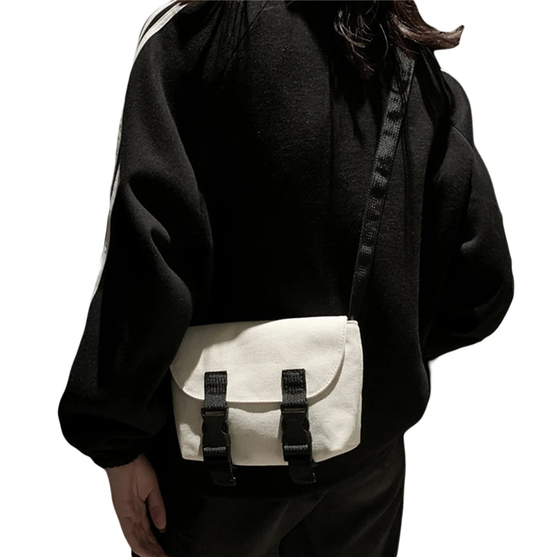 Casual Canvas Crossbody Bag Small Shoulder Handbag