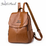 Studded Leather Backpack for Teen Girls School Bags