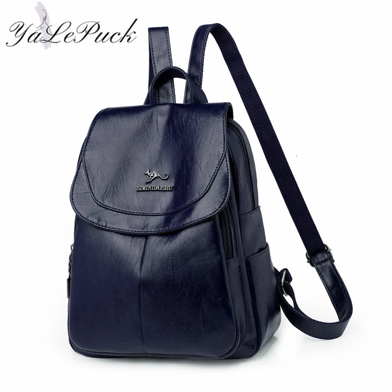 Studded Leather Backpack for Teen Girls School Bags