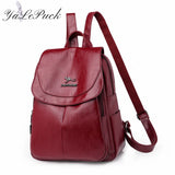 Studded Leather Backpack for Teen Girls School Bags