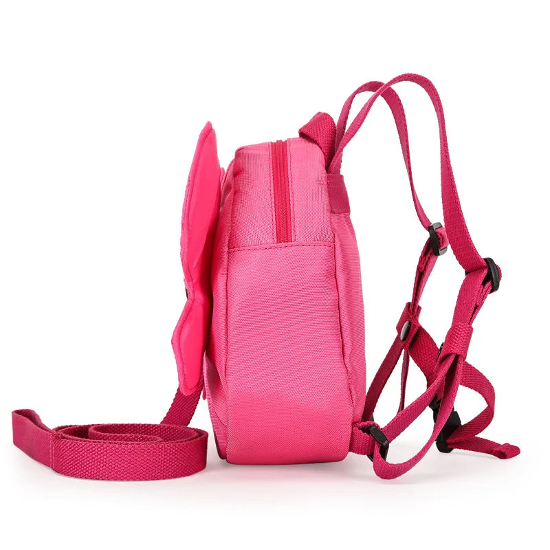 Girls Butterfly Backpack Anti-lost Lightweight School Bag