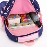 Girl Clouds Pattern School Backpack Waterproof Book Bag Girls Satchel