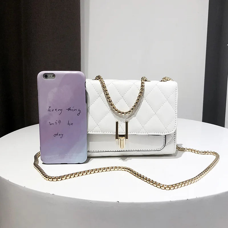 Casual Chain Shoulder Bag Korean-style Square Sling Bag