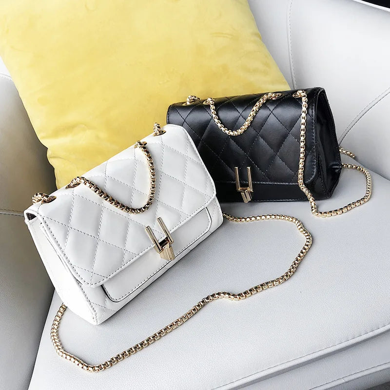 Casual Chain Shoulder Bag Korean-style Square Sling Bag