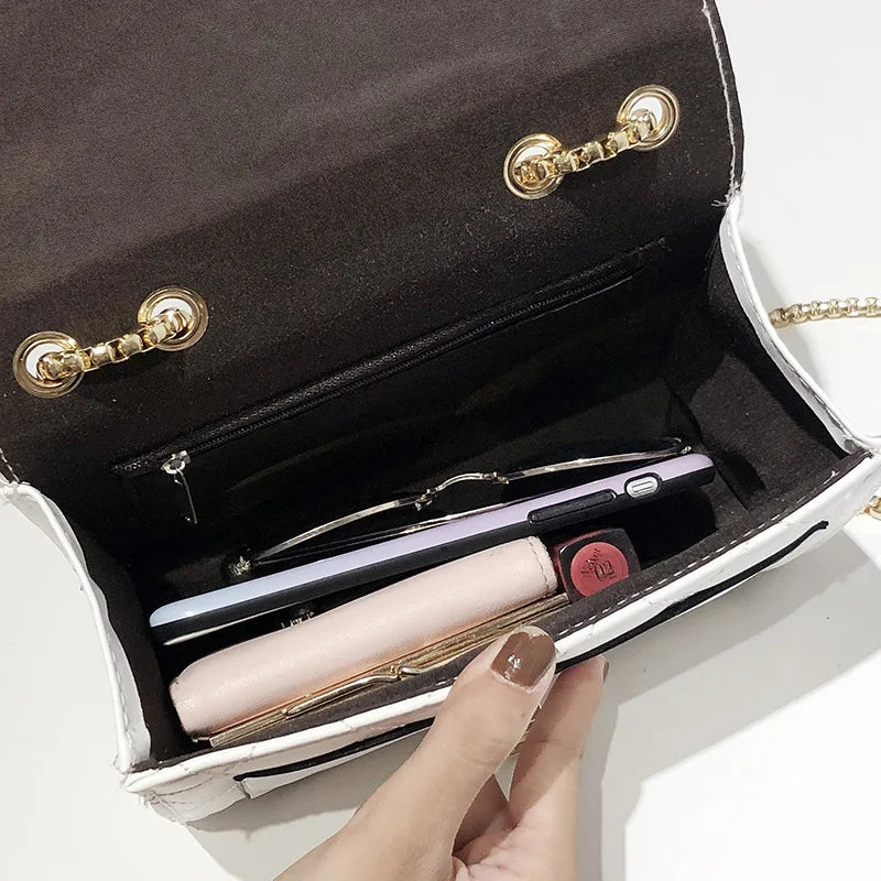 Casual Chain Shoulder Bag Korean-style Square Sling Bag