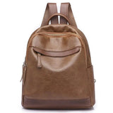 Women Leather Backpacks High Female Vintage Backpack For Girls School Bag