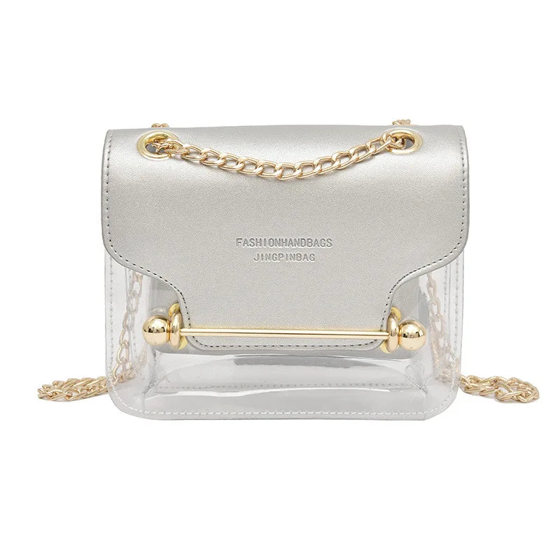 Women's Transparent PVC Jelly Small Shoulder Bag