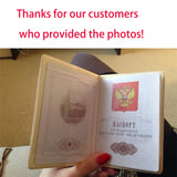 Cartoon Passport Holder PVC Leather Travel Cover