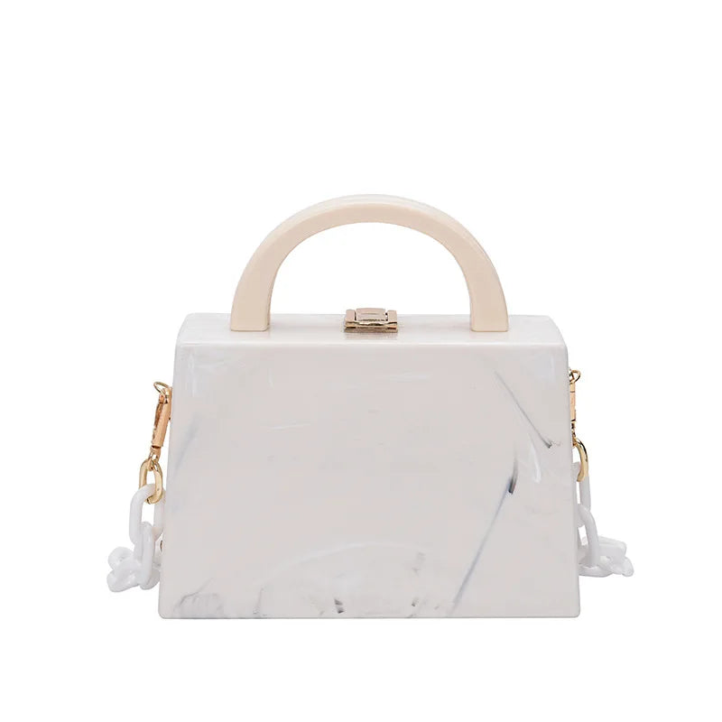 Acrylic Chain Bag Female Plastic Messenger Handbag