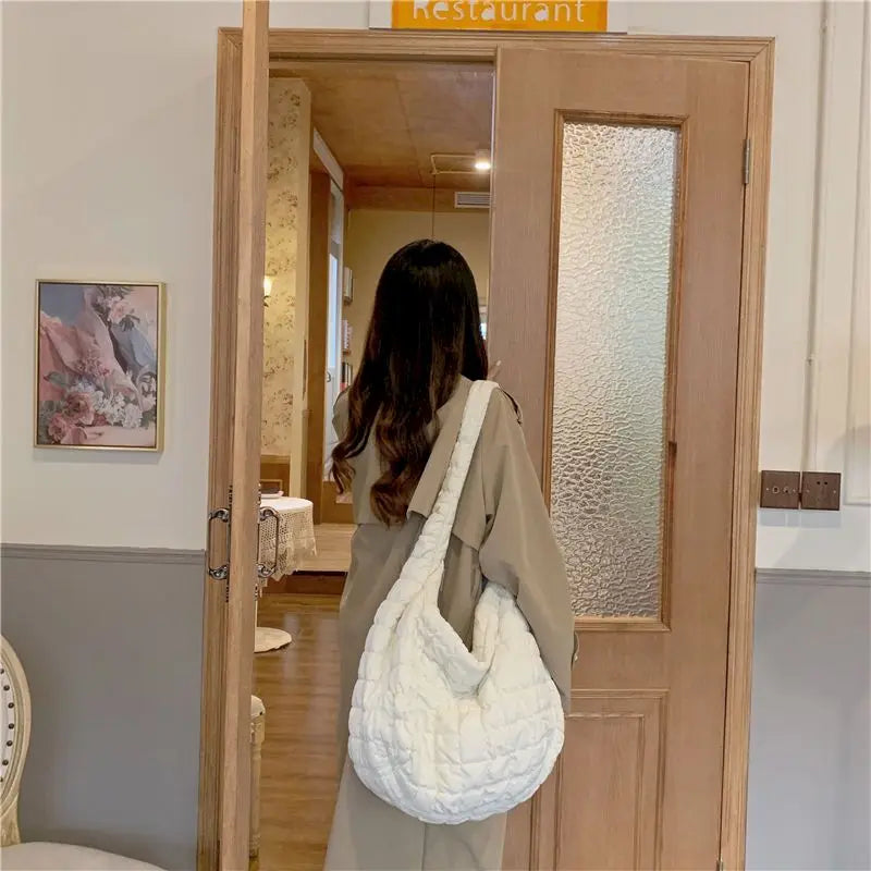 Autumn Winter Cloud Fold Big Bag Casual Personality Lightweight Dumpling Bag
