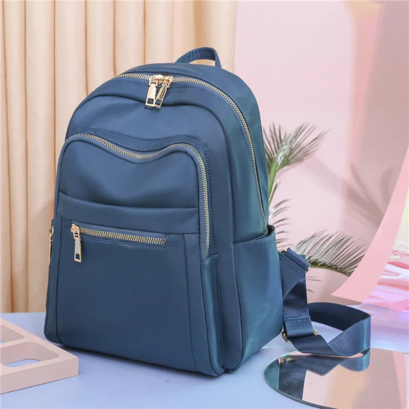 Casual Oxford Backpack Women Waterproof High Travel Tote Packbag