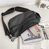 Casual Solid Women Bags Shoulder HandBag Nylon Cloth Lady Messenger Mobile Phone