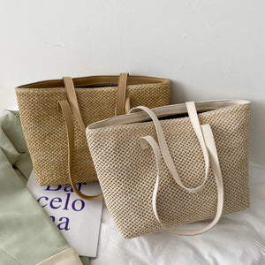 Casual Straw Hand Bag Large Capacity Tote Bags Eco Friendly Big Shopper Bag