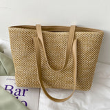 Casual Straw Hand Bag Large Capacity Tote Bags Eco Friendly Big Shopper Bag
