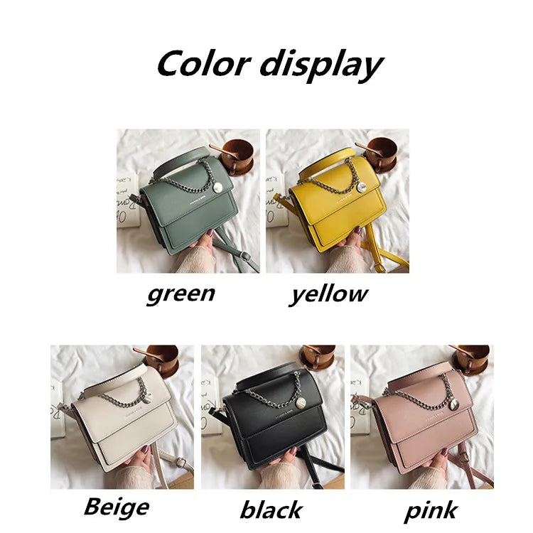 Women's Crossbody Bag PU Leather Small Tote Handbag Lady Messenger Bag