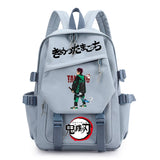 Demon Slayer Boy School Bag Children Backpack Canvas Travel Bag