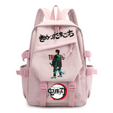 Demon Slayer Boy School Bag Children Backpack Canvas Travel Bag