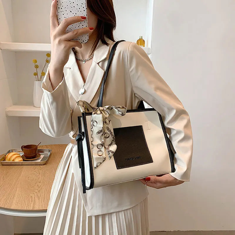 Soft Leather Shoulder Bag Tote High Style Crossbody Bag