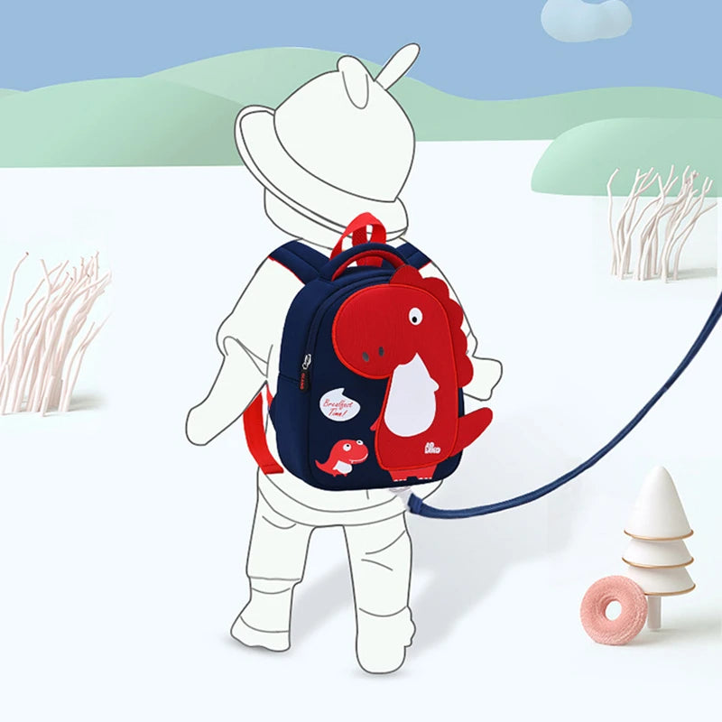 Dino Children Backpack for School Kids 3-8 Years Old