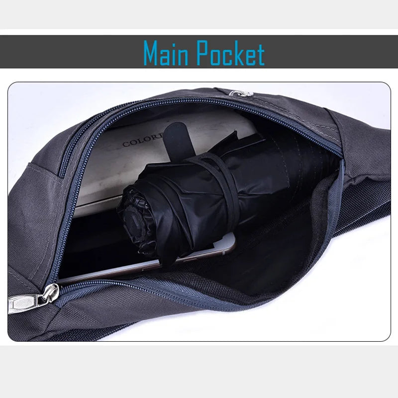 Colorful Nylon Waist Belt Bag for Women Men