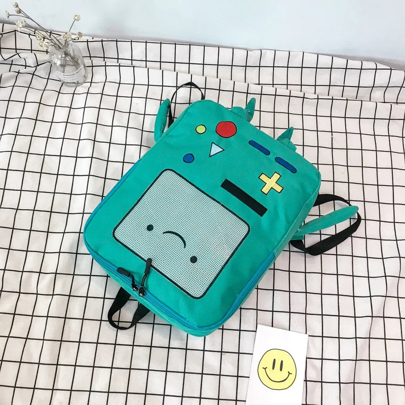 Children Robot Cartoon Backpack Large Capacity Travel Bag