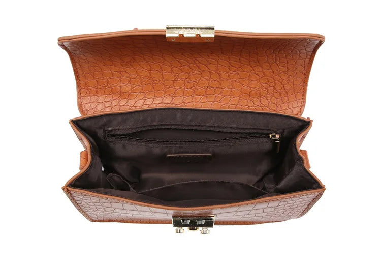 Casual Women Shoulder Bag Leather Chain Handbag