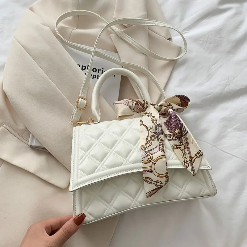 High Style Shoulder Bag for Women Solid Crossbody Plaid Purse