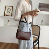 Retro Crocodile Pattern Chain Shoulder Messenger Bag