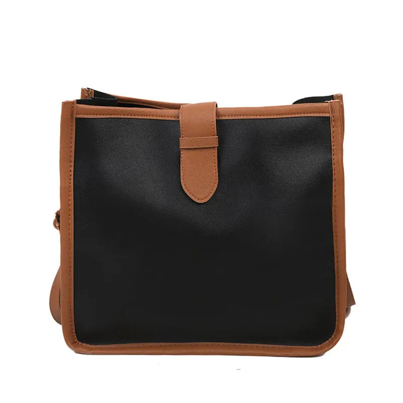 Retro Square Bag High PU Leather Shoulder Bag for Women