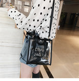 Women Transparent Shoulder Bag Composite Tote