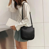 Women Shoulder Bag Soft PU Leather Crossbody Large Capacity Bag