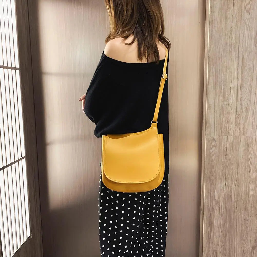Women Shoulder Bag Soft PU Leather Crossbody Large Capacity Bag
