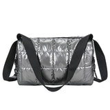 Winter Large Capacity Nylon Shoulder Bag Women Warm Down Handbag Quilted