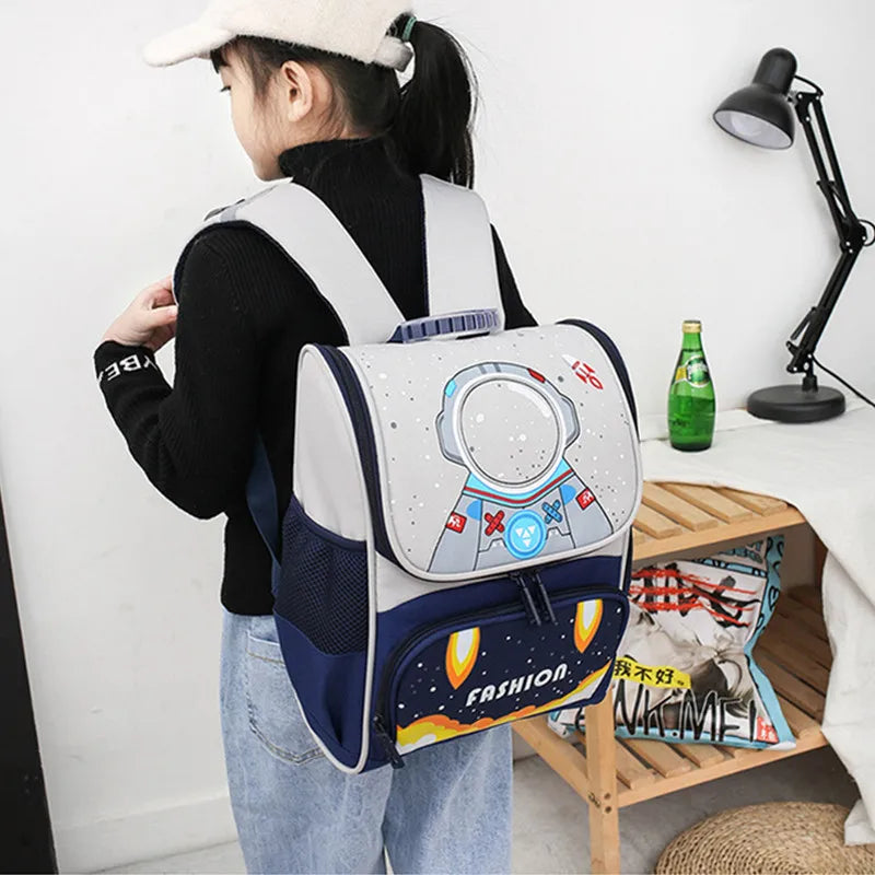 Cartoon Printing Backpack for Kids, Boy Girl Kindergarten School Bag