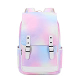 Nylon Student Backpack for Teen Girls Lightweight Travel Bag