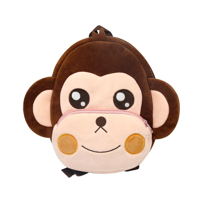 Kids Cartoon Monkey Backpack Kindergarten Children Mochila Schoolbags